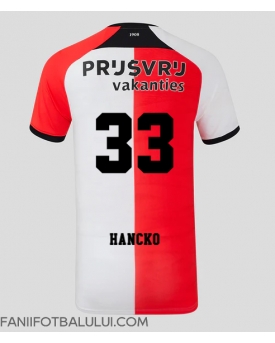 Feyenoord David Hancko #33 Tricou Fotbal Replică 2024-25 Barbati Acasa